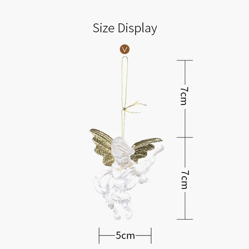Señuelo decorativo Colgante Ángel transparente para pesca creativa - imagen 5