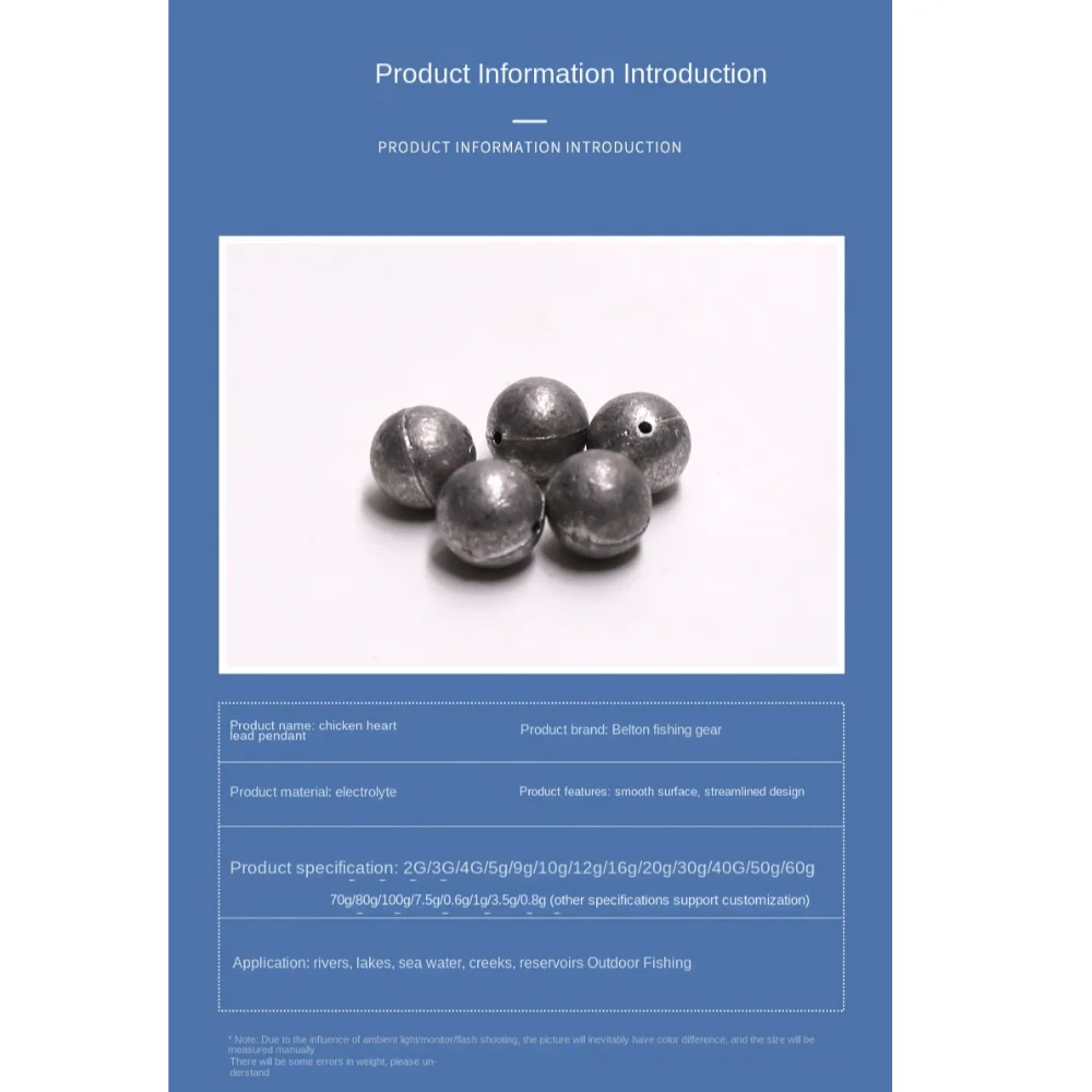 20 piezas 1g-9g plomo de pesca plomo fondo cóncavo peso de pesca plomo estilo bola Anti colgante pesas de plomo inferior - imagen 5