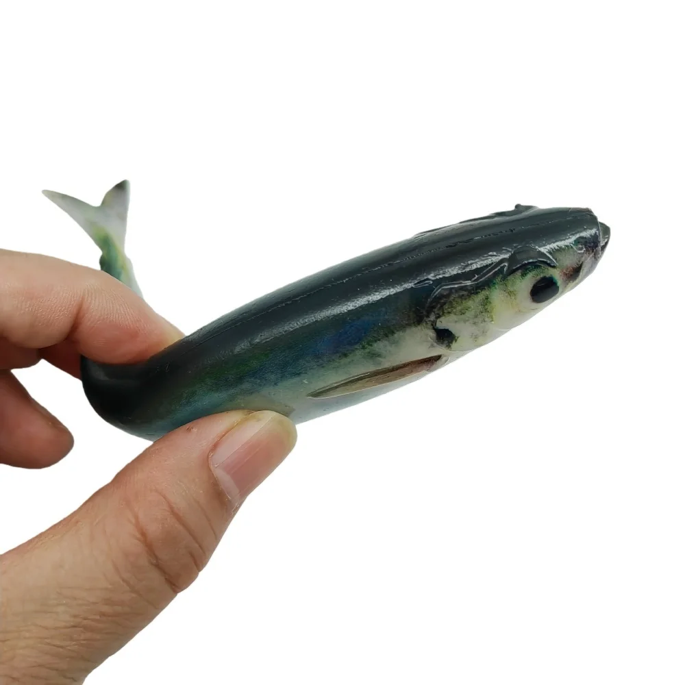MUKUN-señuelo de pintura de peces vivos 3D, 2 uds., 14,5 cm, 33g, cebo de pesca suave, cola de tijera, pez para atún, lubina, pesca en mar - imagen 3
