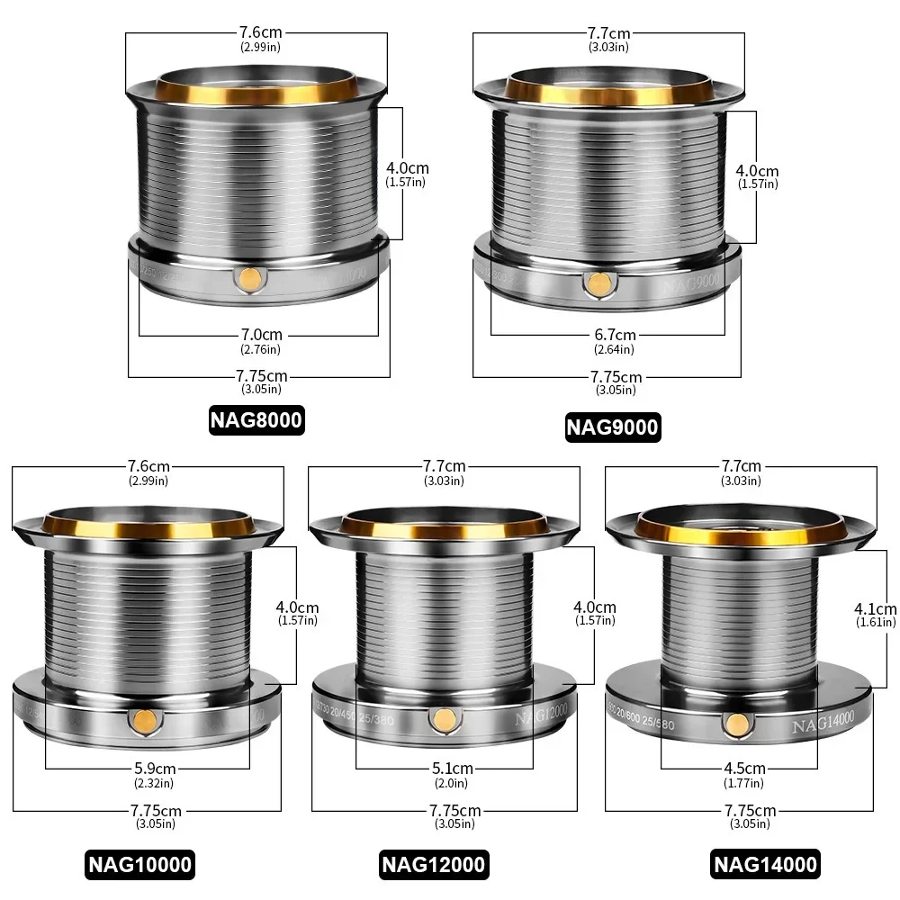Carrete Spinning 8000S – 18 kg, 4,8:1, ideal para pesca en alta mar - imagen 5