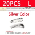 20PCS L Silver