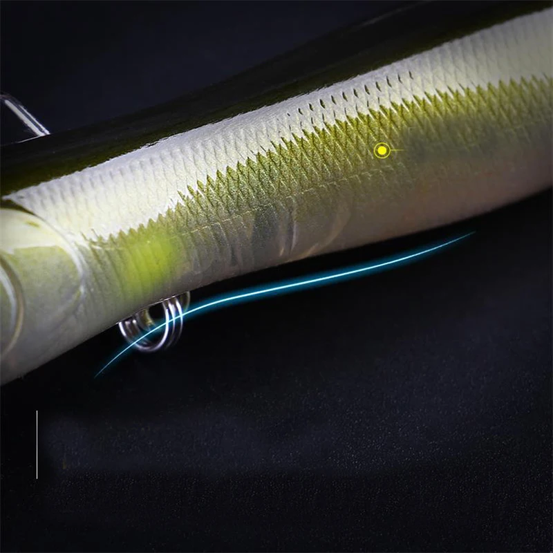 Señuelo de Pesca de plantilla de Metal, 10 piezas, peso de 10cm, 16g, cebo duro para curricán, aparejos de Pesca de lubina, trucha, Jigging - imagen 4