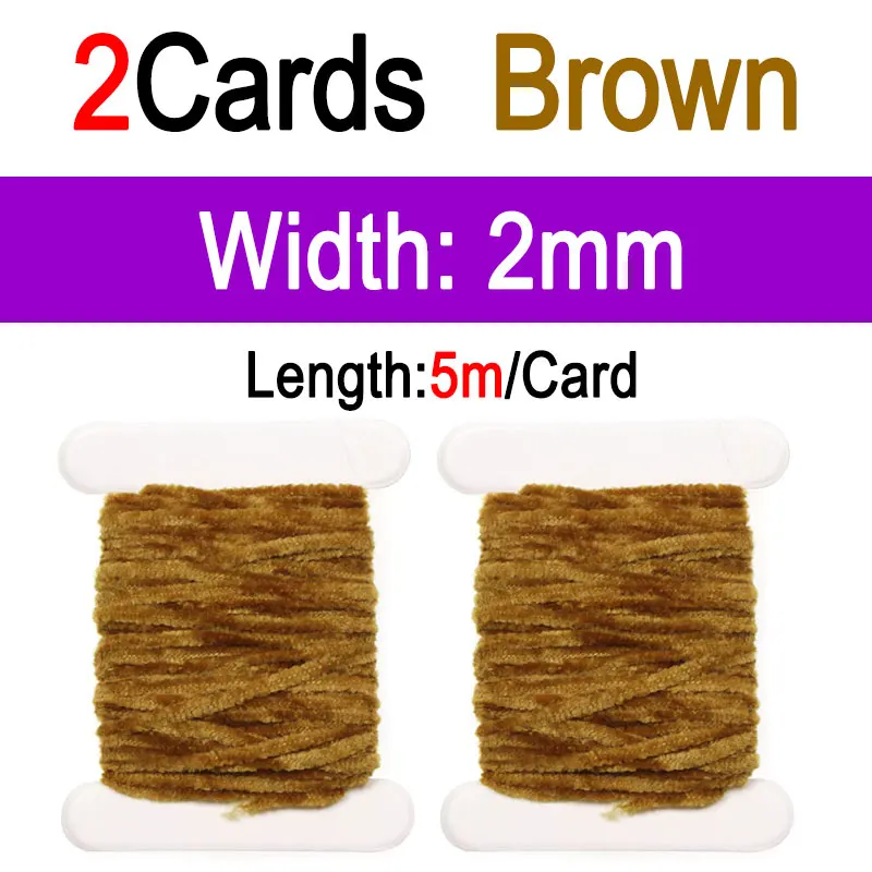 2pcs Brown 2mm