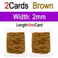 2pcs Brown 2mm