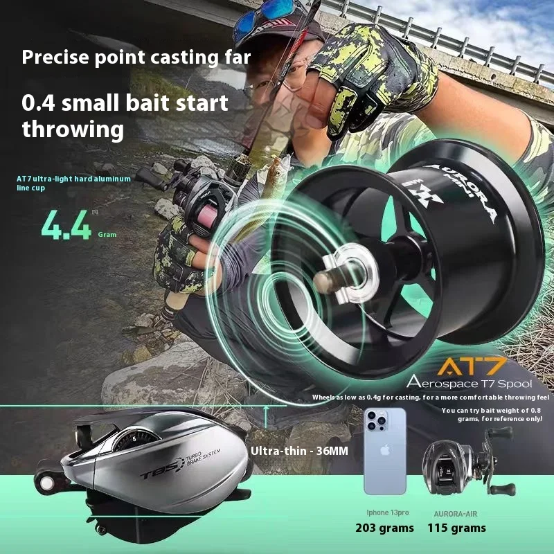 Hasida Aurora Micro Aircf Carrete Ultraligero con Rodamiento Cerámico - imagen 5