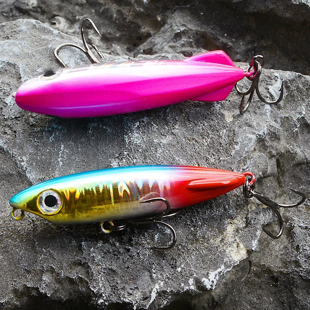 Mini Wobblers de 70mm y 8,5g, Señuelos de Pesca con lápiz flotante, TopWater Walk the Dog, Swimbait de Pesca para lubina, aparejos de cebo duro Artificial - imagen 5