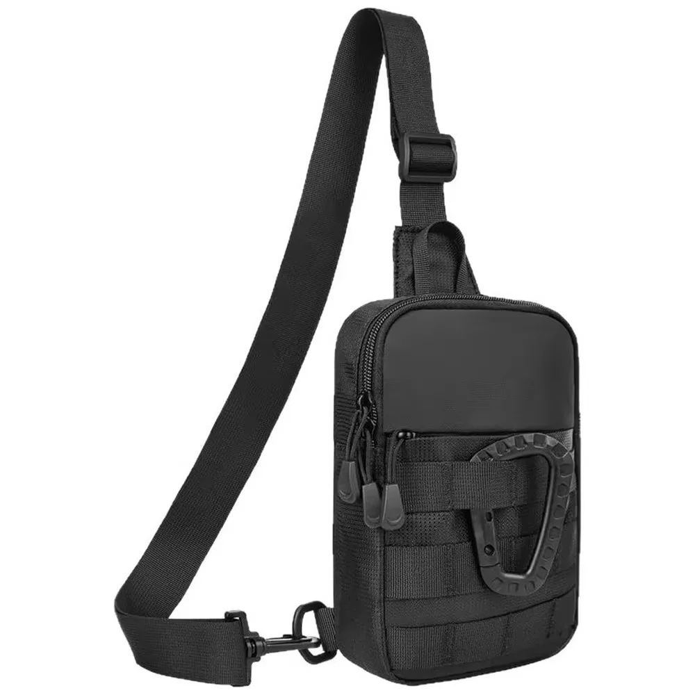 Bolsa de chaleco deportivo ajustable, bolsa de pecho ligera multifuncional para exteriores, tela Oxford resistente al agua