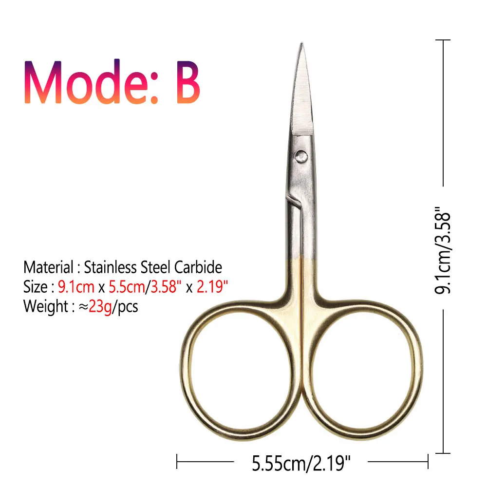 Bimoo, 1 unidad, tijeras de carburo de acero inoxidable, hilo, pelo de plumas, cortador de fibra sintética, Señuelos de pesca de trucha, herramienta para atar moscas - imagen 4