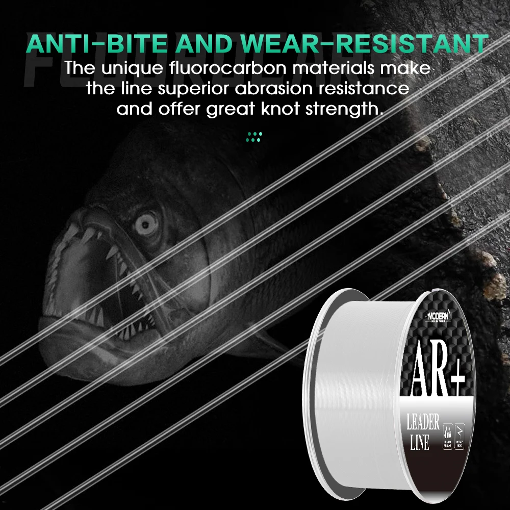 ZUKIBO-sedal de pesca de fluorocarbono 100%, Material líder japonés, alta claridad, sensible, altamente resistente a la abrasión, hundimiento rápido - imagen 5