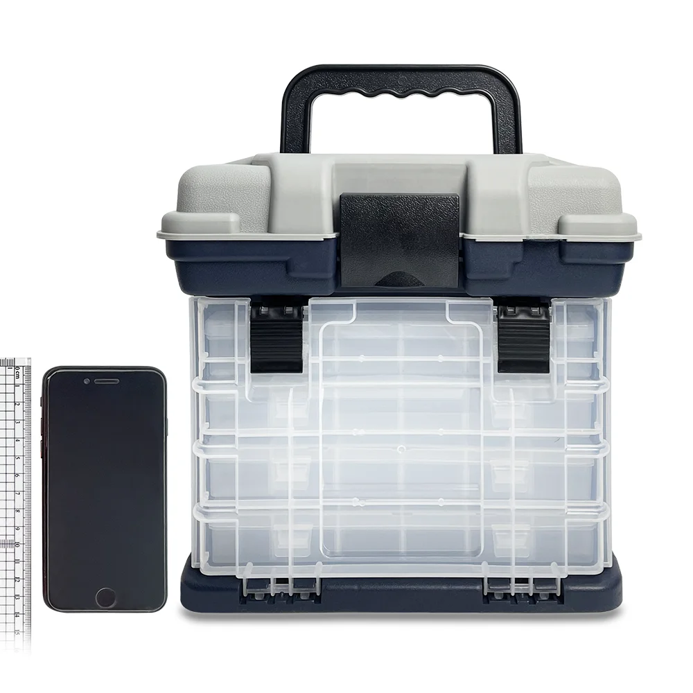 Caja de almacenamiento multifuncional de 5 capas, caja LUYA portátil, barco de pesca de mar, herramientas de pesca, caja de cebo LUYA, aparejos de pesca - imagen 3