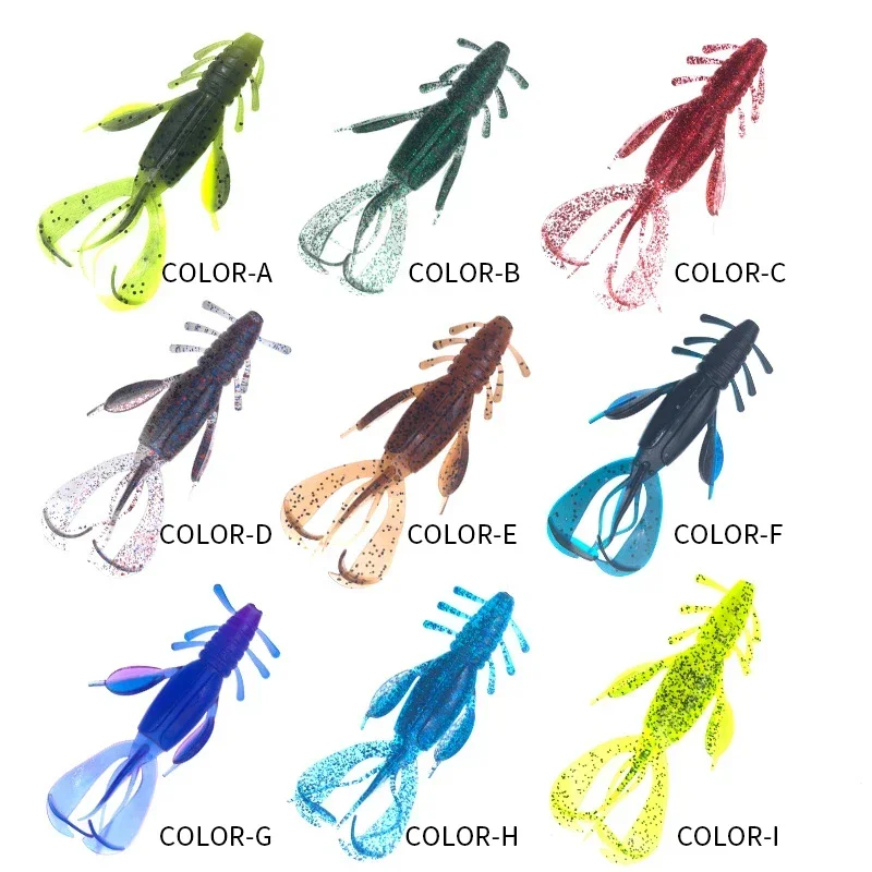 Señuelos de Pesca Crazy Crayfish Flapper, cebos de silicona suave de 9,5 cm, 10,5g, aparejos de pesca, 3 piezas - imagen 3