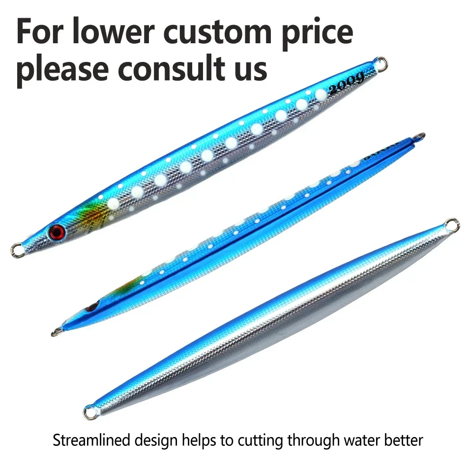 MOOKZZ-señuelo de Metal para pesca en el mar, anzuelo de gran tamaño de 100G/150G/200G/250G/300G/400G - imagen 2