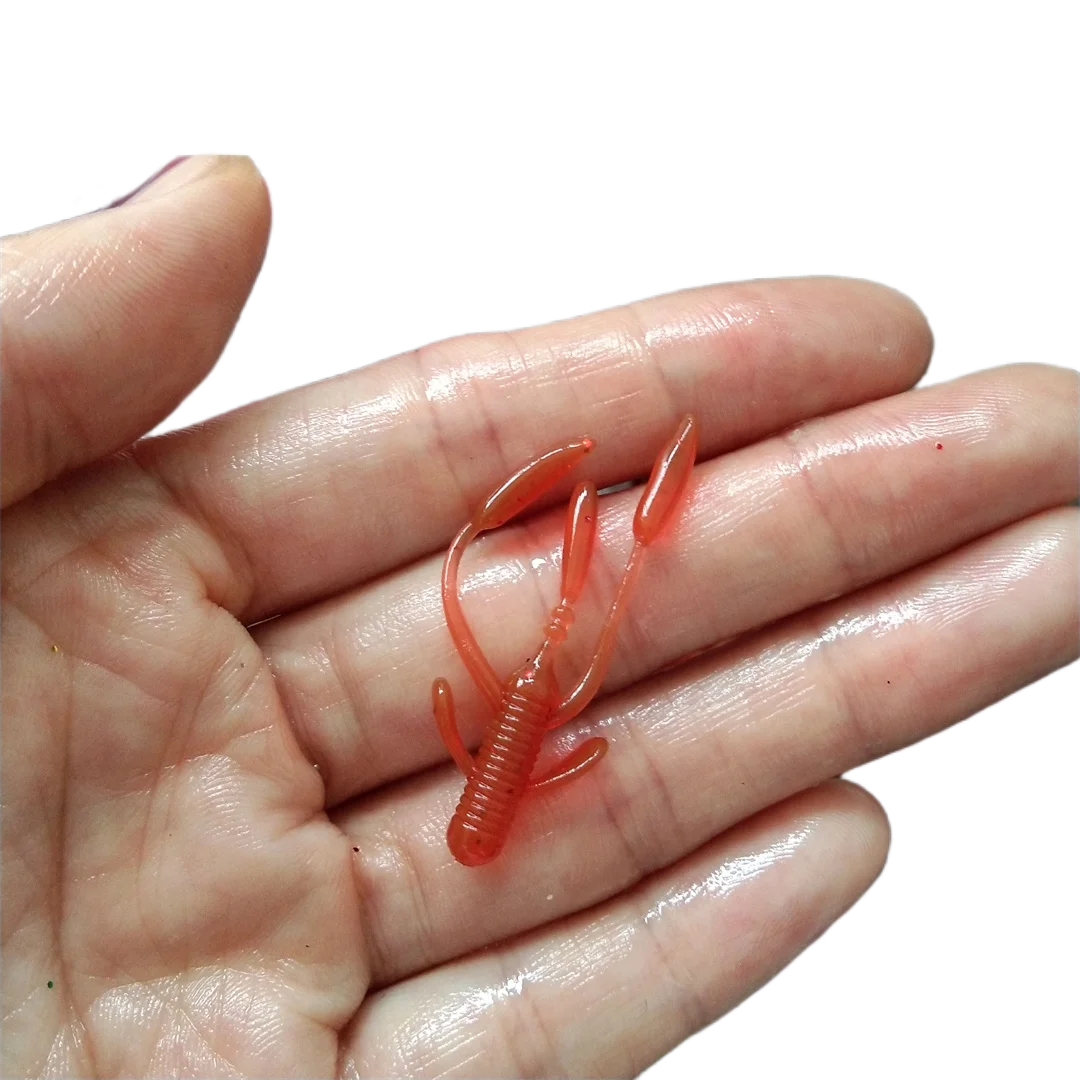 Cebo suave para pesca de camarón, gusano de silicona Ajing, 4cm, 100g, 0,4 piezas - imagen 5