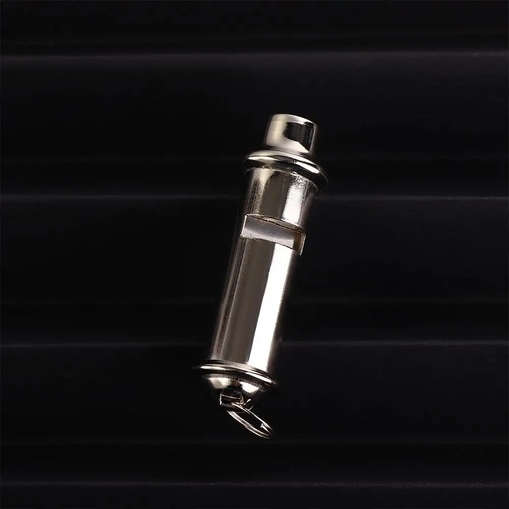 Silbato de supervivencia con cordón, silbato de Metal para seguridad de tráfico policial, silbato de advertencia portátil - imagen 3