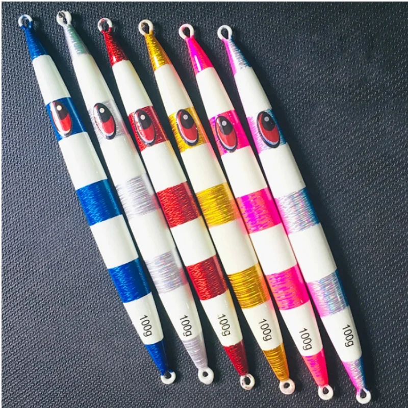 Wonderse 100g 120g 150g 200g 250g 300g 400g pesca de Metal placa de hierro Extra grande fundición larga hundimiento rápido señuelo de curricán al por mayor - imagen 4