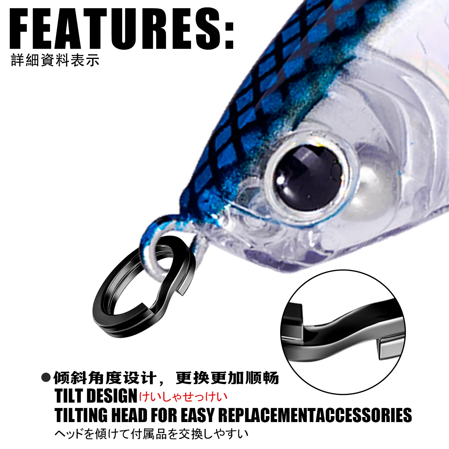 SAMOLLA anillo doble de aplanamiento fortalece la salida del anillo luya, enlace de cebo luya, anillo abierto, aplanamiento, accesorios de pesca - imagen 5