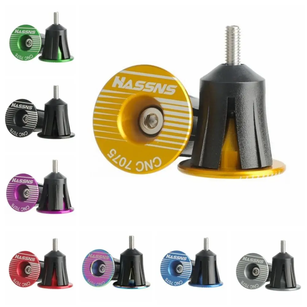 Tapones de manillar de bicicleta de montaña, tapa de agarre, extremo de barra, cubierta de manija de bloqueo, expansión para puños BMX, aleación de aluminio - imagen 2