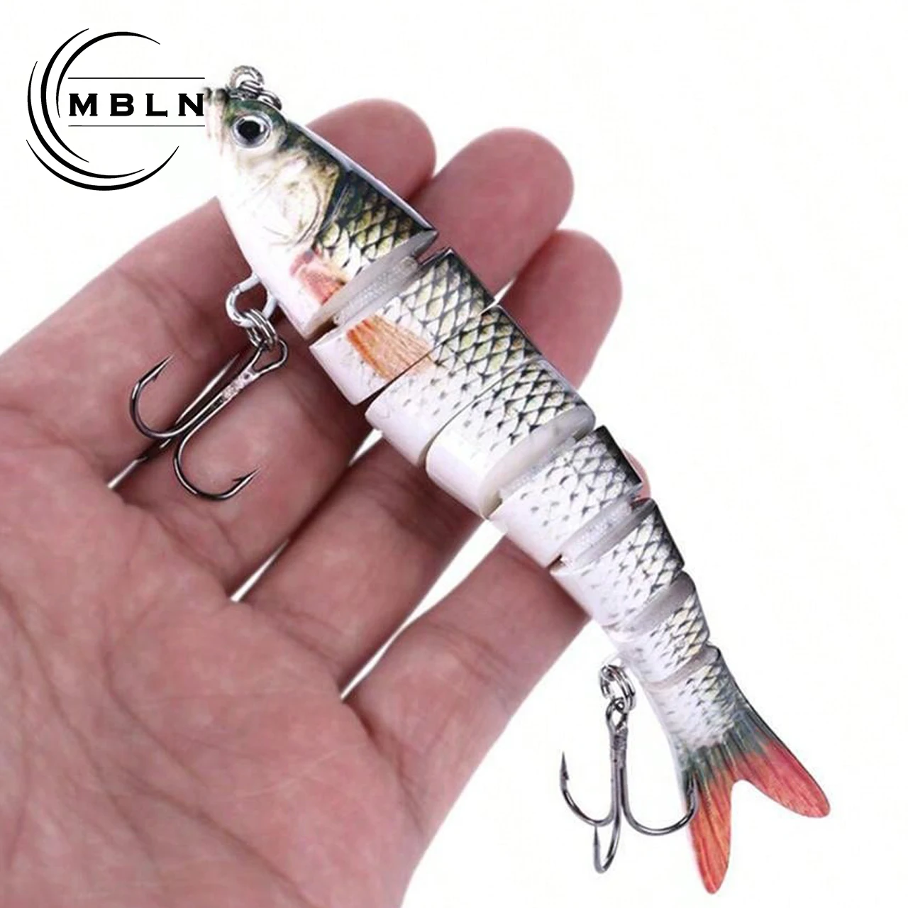 Swimbait articulado para trucha – Señuelo duro con ojos 3D