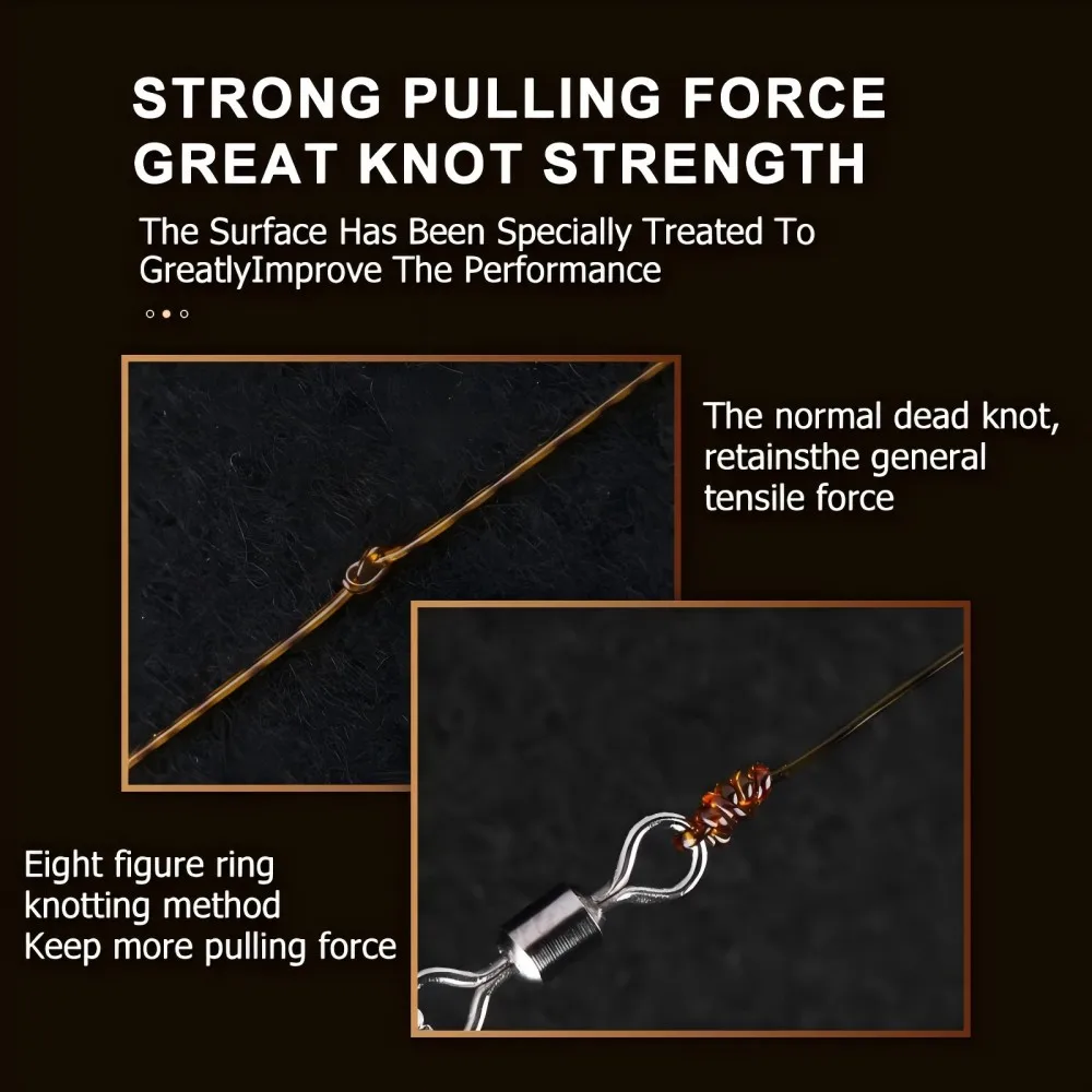 Línea de pesca Invisible de camuflaje manchado de 3000M, herramientas de sedal de carpa de nailon monofilamento con revestimiento de fluorocarbono súper 3D de 500/1000M - imagen 3