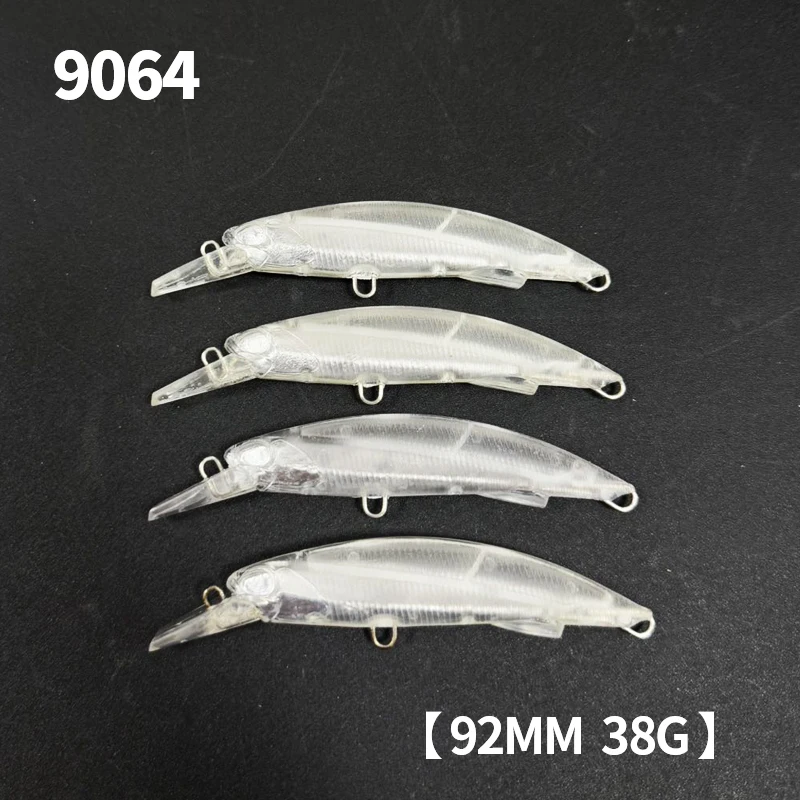 Señuelo de pececillo sin pintar de 20 piezas, cebo de Pesca de pececillo de hundimiento pesado, 38g, 92mm, cebos artificiales, Wobblers de Pesca para aparejos de trucha lubina - imagen 2