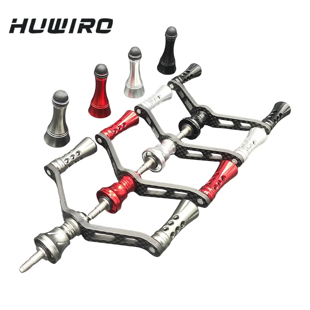 Carrete giratorio de fibra de carbono ligero, perilla de Metal de doble mango para carrete de pesca SHIMANO VANFORD ULTEGRA MIRAVEL, aparejos de pesca - imagen 4