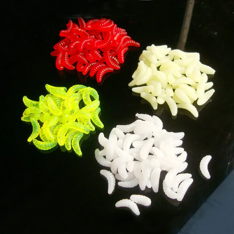 10 uds/pesca de invierno al aire libre cebo blando biónico aphid 2cm/0,5g fabricación Artificial cebo suave fregadero accesorios de pesca señuelo