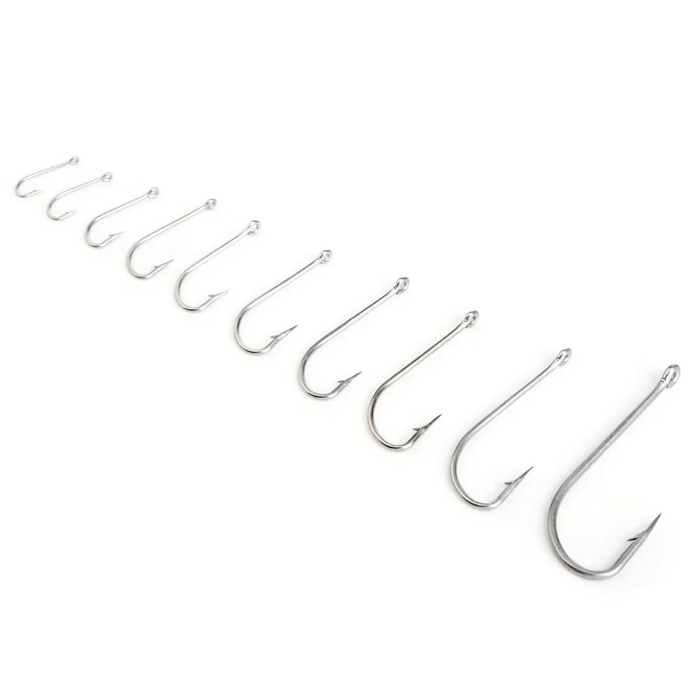 Gancho de púas de hierro inoxidable NGB 401SS 6/0 # -1/0 #   25 unidades/paquete 1 # -8 #   50 unids/pack anzuelo de pesca de carpa Jigging O'SHAUCHNESSY - imagen 4