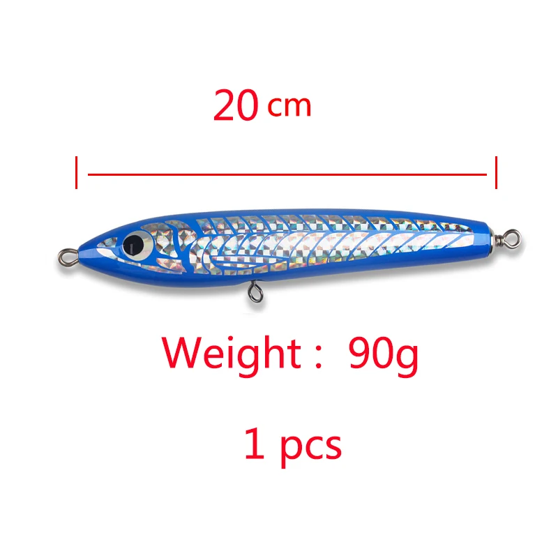 Blue  20cm 90g 1pcs