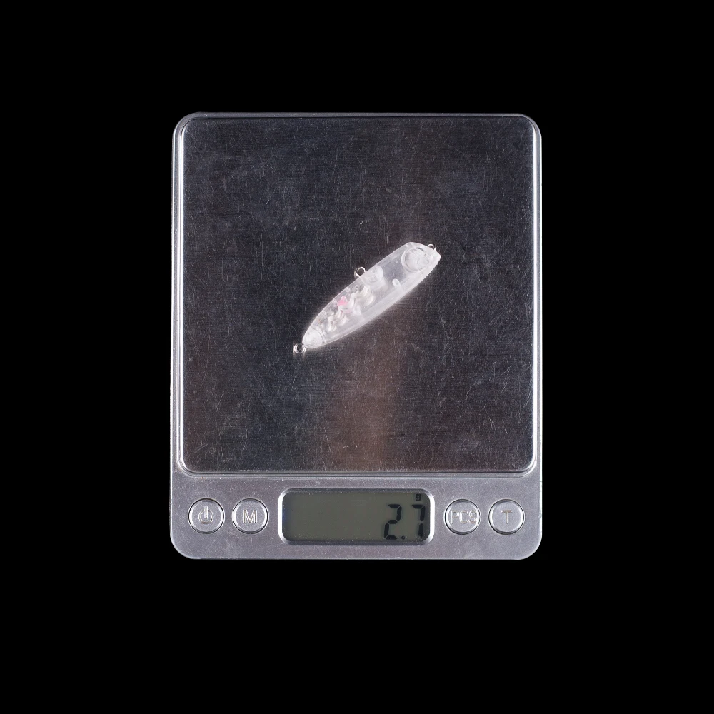 Hanlin-cebos en blanco de plástico duro, Señuelos de Pesca de Topwater, Wobblers, aparejos de pececillos de lubina, sin pintar, 10/20 piezas, 4,5 cm, 2,5g - imagen 3