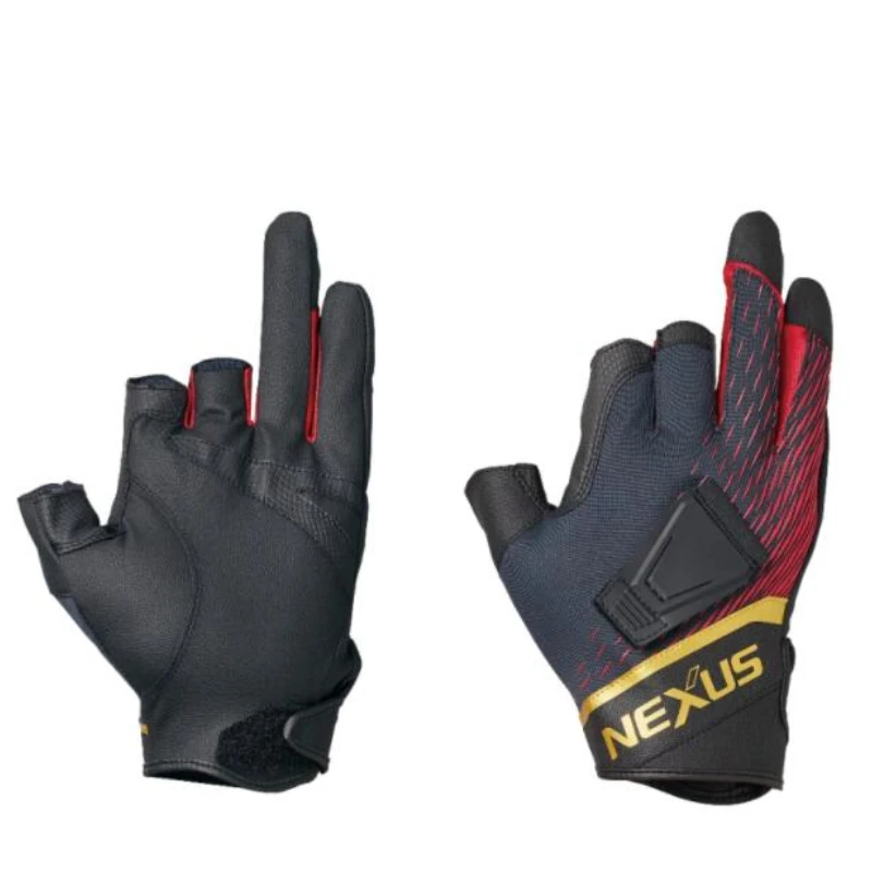 Guantes de pesca GL-112V guantes de pesca elásticos de invierno de tres dedos expuestos a prueba de viento y cálidos para guantes deportivos de pesca en roca