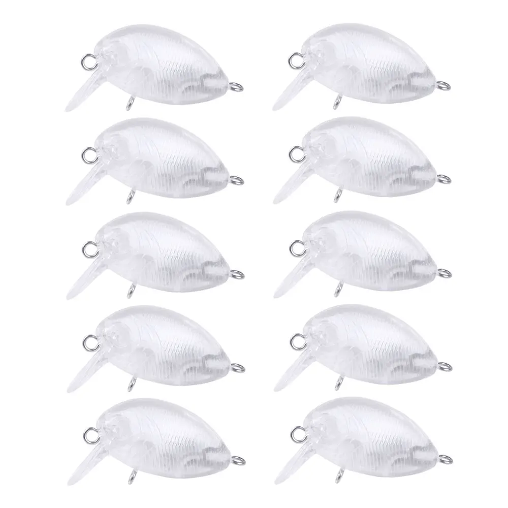 Señuelos crankbait sin pintar 3.8 cm 3.1 g para trucha perca lubina
