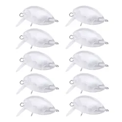 Señuelos crankbait sin pintar 3.8 cm 3.1 g para trucha perca lubina