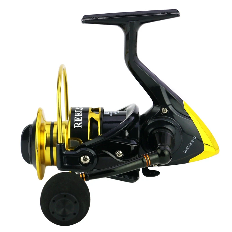REELSKING-carrete de pesca de SF1000-7000Series, equipo de pesca duradero de alta resistencia, línea de brazo basculante de Metal, alambre de carrete, taza Coll - imagen 3