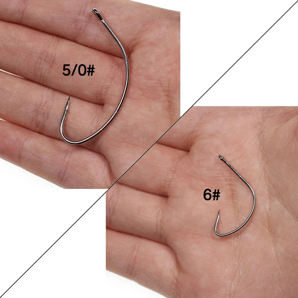 Wifreo-anzuelos de pesca con púas de 100 piezas, señuelo vivo de agua salada y dulce, aparejos de pesca de lubina - imagen 5