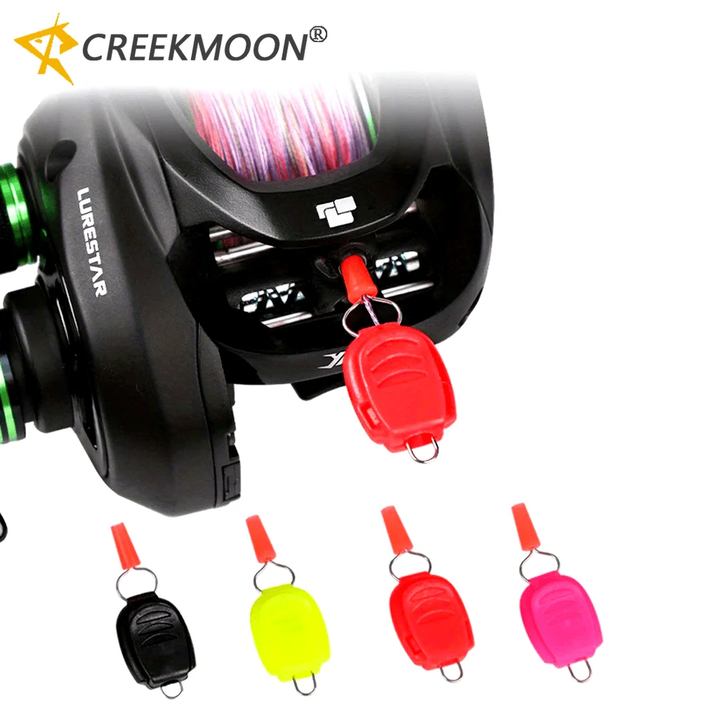 Carrete de pesca Baitcasting actualizado, soporte de sedal, hebilla, tapón, Clip, accesorios para peces, hebilla de parada, ligero para exteriores, 10 Uds.