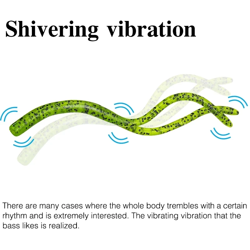 TSURINOYA-señuelo de pesca suave de 48 piezas, cebo de silicona para lubina, Lucio, Jigging, Swimbait, 11cm, 2,4g - imagen 4