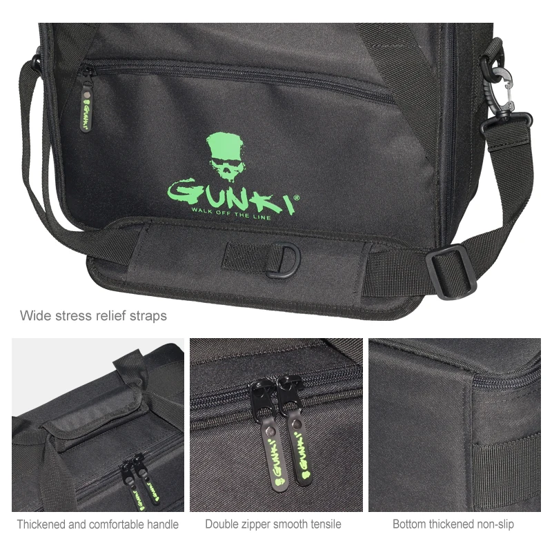 Bolsa grande para aparejos de pesca, estuche para carrete de pesca, impermeable, Oxford, almacenamiento multifunción, novedad - imagen 5