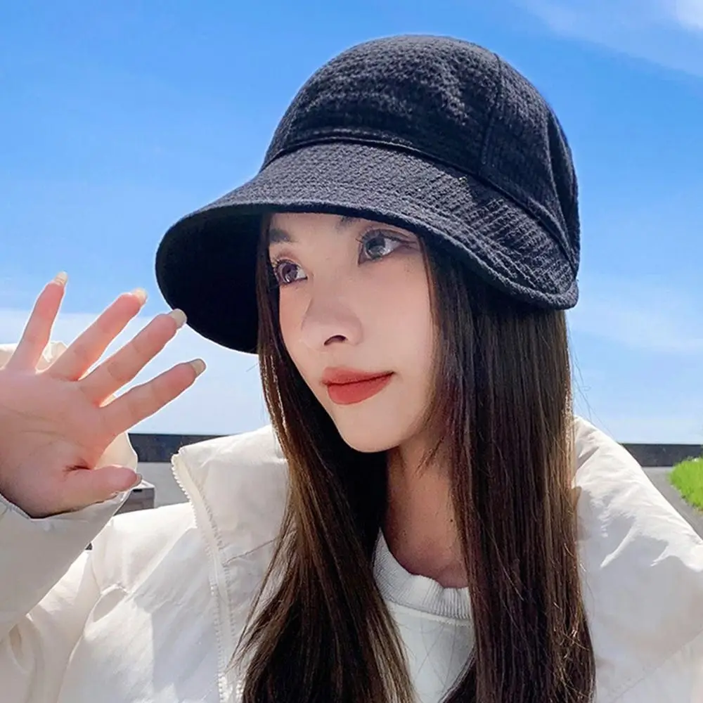 Gorra de pescador de ala ancha ajustable plegable, máscaras colgantes, gorra de playa, sombrero de cubo, sombrero de sol, Verano - imagen 3