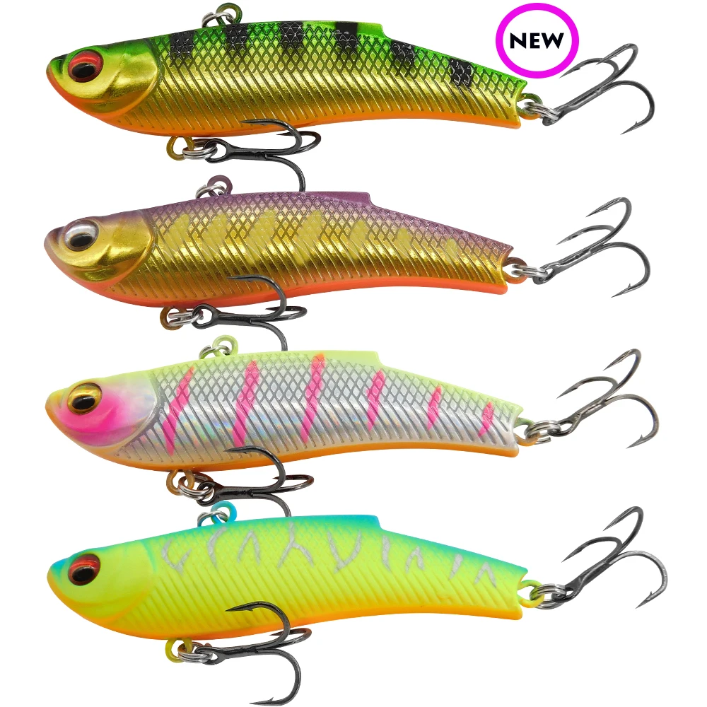 ESFISHING-cebo duro con vibración, cebo duro DEFO VIB, 70mm, 90mm, Icsa que se hunde, Wobblers artificiales para Lucio, perca, trucha - imagen 4