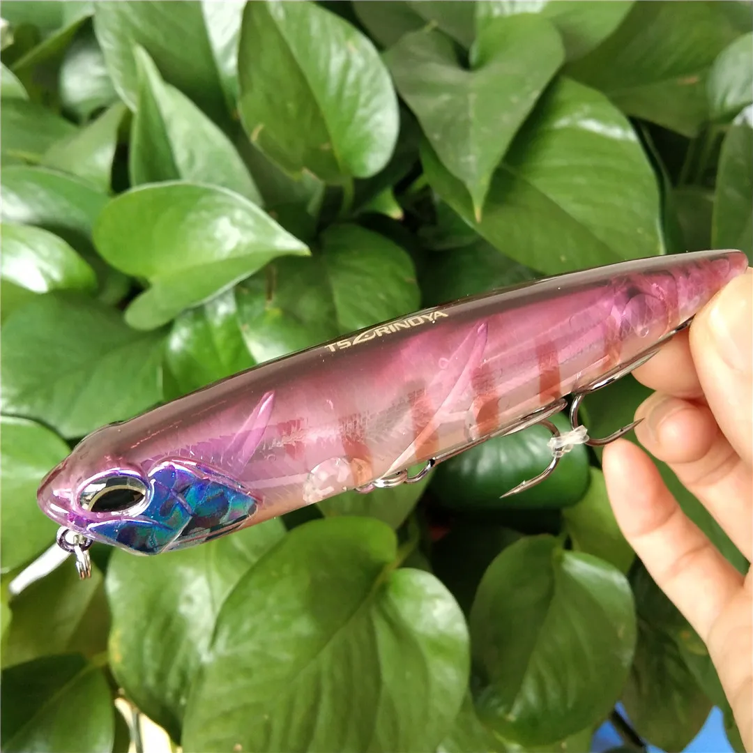 Señuelo de pesca de 3 piezas DW58, lápiz flotante de agua superior, Wobblers 110mm 20,5g, señuelo de lubina, Swimbait, cabeza de serpiente, cebo duro Artificial - imagen 2