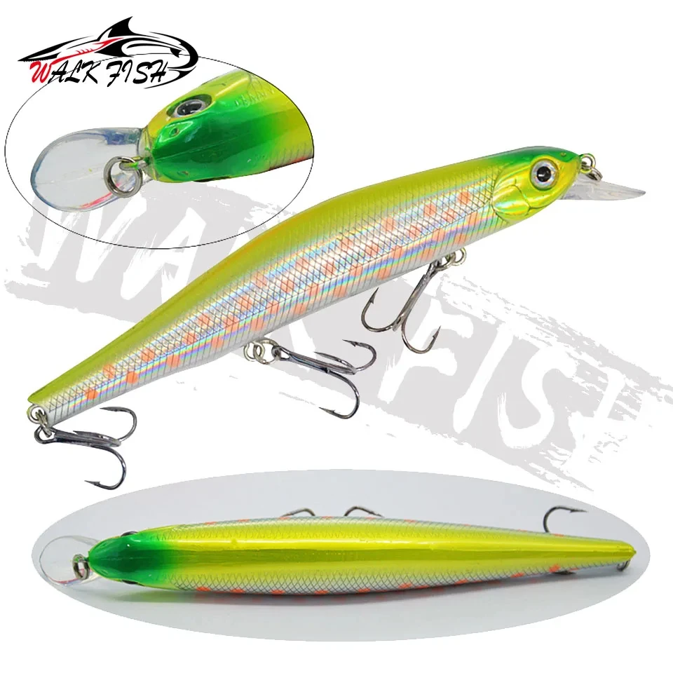 Señuelos de Pesca WALK FISH Jerkbaits Minnow 125mm 17,5g cebo Artificial buena acción Wobblers señuelo duro Pesca profundidad de buceo 0,5-1,5 m - imagen 4