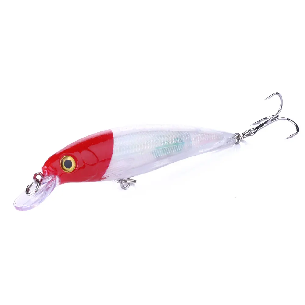 10 Uds. Juego de Señuelos de Pesca profesionales 11cm 13,4g Minnow Jerkbait Bass Pike Walleye Crankbaits cebos duros señuelo Artificial Pesca - imagen 3