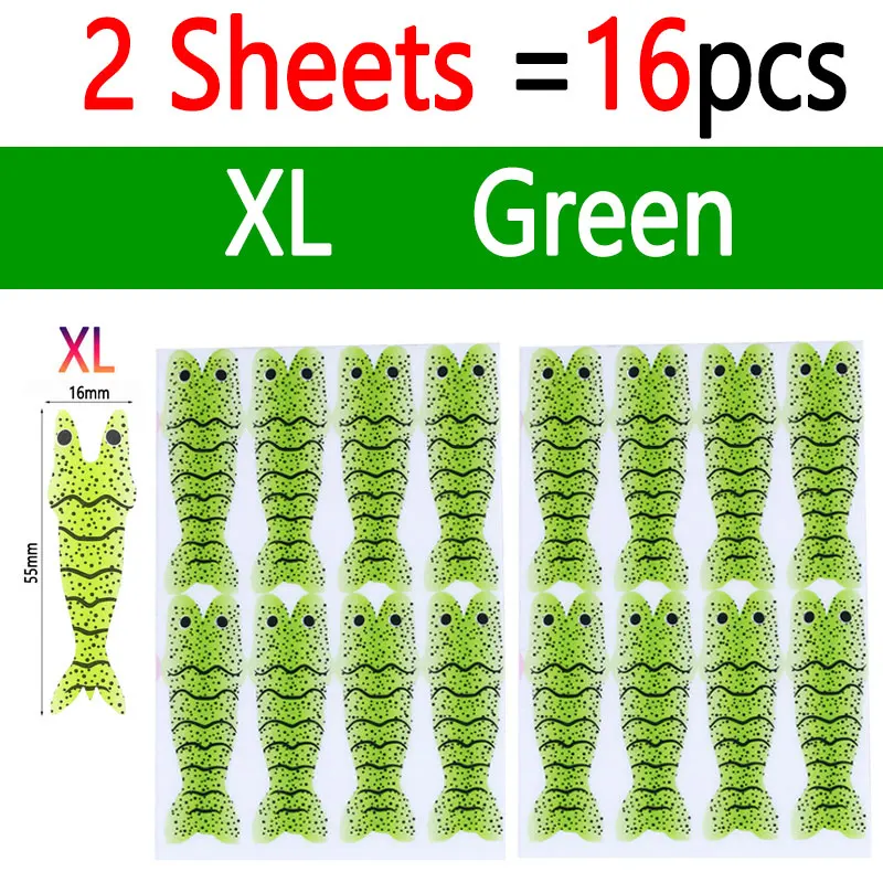 2 Sheets Green XL