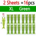 2 Sheets Green XL