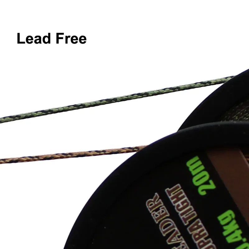 Línea líder carpa 45LB sin plomo – Camuflaje - imagen 4