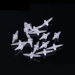 10 Uds. De accesorios de pesca de carpa con punta de cebo de Metal, Pin de Boilies con goma transparente, aparejo para el pelo de ronnie de maíz, aparejos alimentadores de carpa