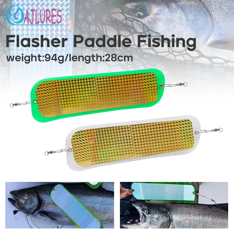 Flasher de curricán reflectante UV – Señuelo de buceo para salmón - imagen 3