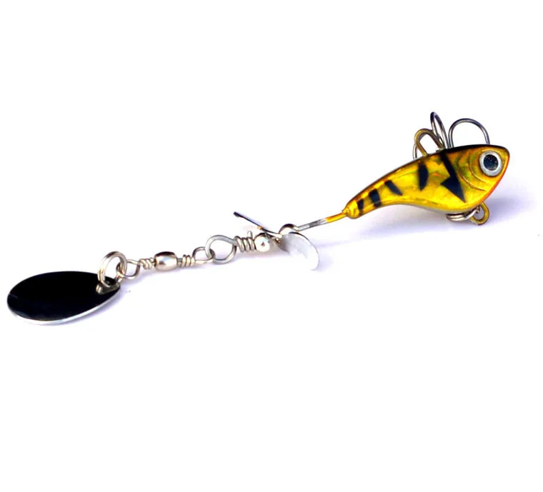 Señuelo de pesca MUKUN Spinner VIB, 12g, agua hundida, Jigging de hielo con cuchara de Metal, vibración dura, aparejos de pesca Crankbait - imagen 5