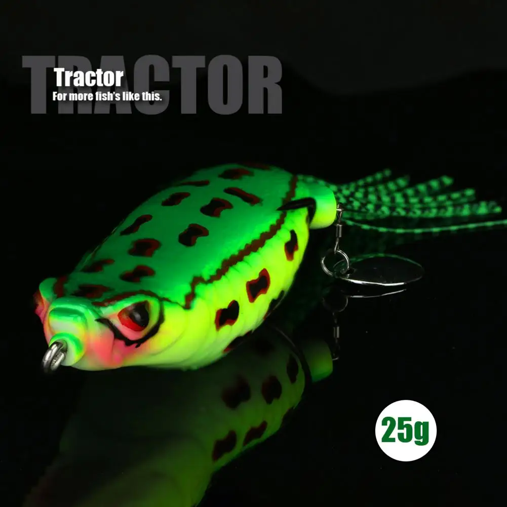 Cebo de rana enorme de silicona de 9cm/25g, señuelo de pesca simulado, multicolor, fuerte, Flexible, cebo de rana enorme para lubina, herramientas de pesca de bagre - imagen 2