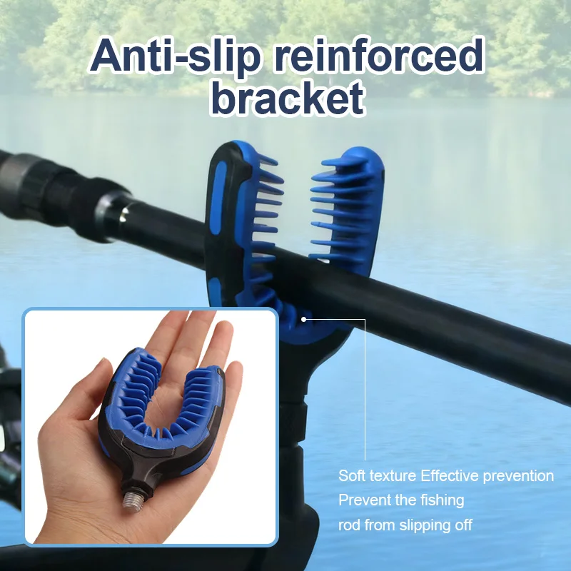 JSFUN Soporte en U TPR para caña de pesca de carpa – Accesorio - imagen 3